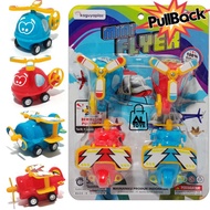 Mainan Helikopter Mini Flyer Pullback Pesawat Mini Flyer Set Isi 4pcs