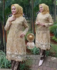 RR Kebaya/Kebaya modern/stelan/rok plisket/stelan tunik tile mutiara terbaru harga promo//Set Kebaya
