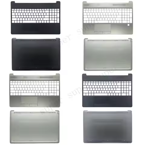 S+ New For HP 15-DW 15S-DY 15S-DU TPN-C139 Upper Palmrest Case & Bottom Base Cover
