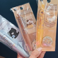 KUKI cat pen + badge pin Cats Diary 8308