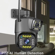 - V380 Pro CCTV Camera Dual Lens Outdoor Two Way Audio WiFi IP66 4MP - IPC-V380-V10 -