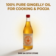 M.P Lingam's  Gingelly Oil Minyak Bijan 155ml 240ml 635ml Pure Sesame Oil for Cooking & Pooja