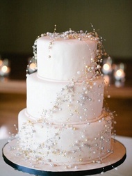 1卷5m白色珍珠釣線用於婚禮蛋糕裝飾,新娘手捧花,珠寶製作,新娘髮飾裝飾