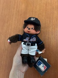 絕版 2001 Monchhichi Vintage Mets Baseball Doll