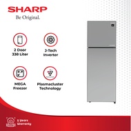 Sharp Kulkas 2 Pintu Invereter SJ-426GI-MS - Silver