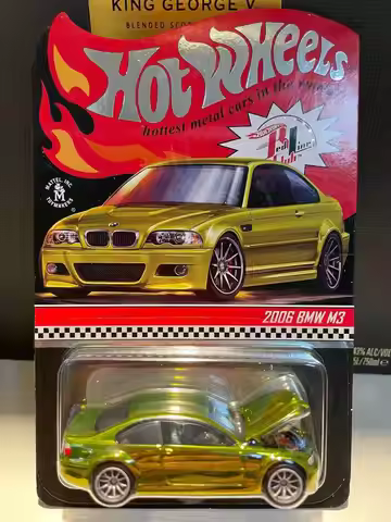 Hot Wheels Car 1/64 RLC Hotwheels Super Car BMW M3 E46 2006 for Boys Limited Edition Car for Collect