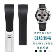 Rolex Strap rolex Black Water Ghost Green Water Ghost Daytona Male Rubber Silicone Tape Original Wat