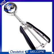 Cookie Scoop, Cookie Dough Scoop, Spring-Loaded Ice Cream Scoop, Stainless Steel Scoop, Comfortable 
