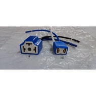 Car Truck Bulb Holder H4 H7 Female Ceramic Headlight Fog Light Connector Plug Adapter Socket