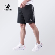 KELME กางเกงฟุตบอลสำหรับผู้ชาย,กางเกงกีฬาขาสั้นร้านเรือธงแห้งเร็วระบายอากาศได้ดีสำหรับการฝึกวิ่งฟิตเนส