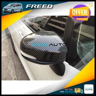 Honda Freed GB5 GB7 Side Rearview Mirror Carbon Fiber Wing Cover Cap 2016-2024 Vacc Auto Car Accesso