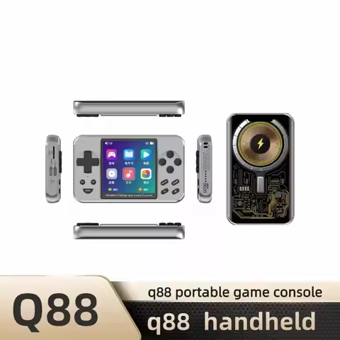 Q88 Portable Game Console Q88 Handheld 1 Console Charger Hand Held Game Console Wireless Charging Ba