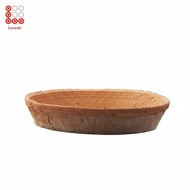 Lovoski Breathable Terracotta Plant Tray Pottery Saucer Rustic Clay Pot Holder for Indoor Plants Pot