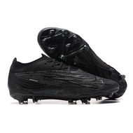 Phantom GX Full Black Double Layer Waterproof Fish Silk Full Knitted FG Football Shoes Phantom GX El