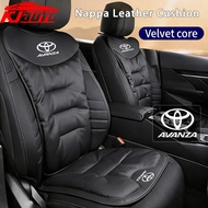 Toyota Avanza Nappa Leather Car Seat Cushion Thick Anti-Slip for Front & Rear Seats For Avanza F650 