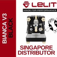 BLACK V3 Lelit Bianca Pressure Profile Dual Boiler PID Rotary Pump Wood PL162T Espresso Machine