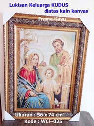 Gambar Rohani Tuhan Yesus Bunda Maria Santo Yoseph Katolik Kristen Pajangan Dinding Keluarga Kudus W