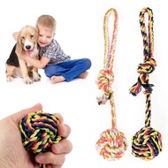 Dog Cat Bite Toy Tug Of War Rope Ball Toy Dog Rope Ball