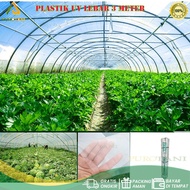 Plastik atap UV 14% lebar 3M tebal 170 micron green house hidroponik