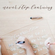 Lettering and Life Write and Wipe Tracing Board - Acrylic Writing Set - Acrylic Board