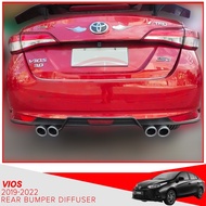 ♞Toyota Vios 2019-2024 Rear Bumper Diffuser (CHROME / MATT BLACK)