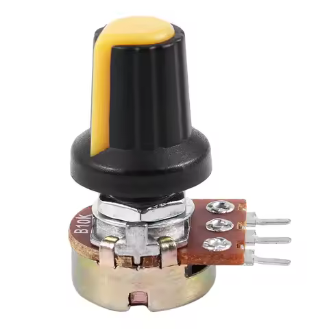 Y39A 5pcs 10K OHM 3 Terminal Linear Taper Rotary Audio B Type Potentiometer