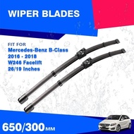 For Mercedes Benz B Class W246 Facelift 2016 - 2019 B200 B180 B250 B220 Front Wiper Blades Windshiel