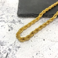 Gold-plated necklace 6mm 61cm 镀金项链