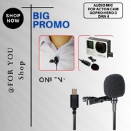 Mic CLIP ON HERO 4 EXTERNAL GOPRO HERO 3 MICROPHONE HERO 4 GO PRO Battery