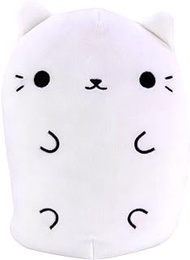 Cats vs Pickles - Holiday Jumbo - Snowball - 8'' Super Soft &amp; Squishy Bean-Filled Weighted Stuffed Animals - Great for Kids - Collect as Desk Pets, Fidget Toys, or Sensory Toys, (V1169), Small