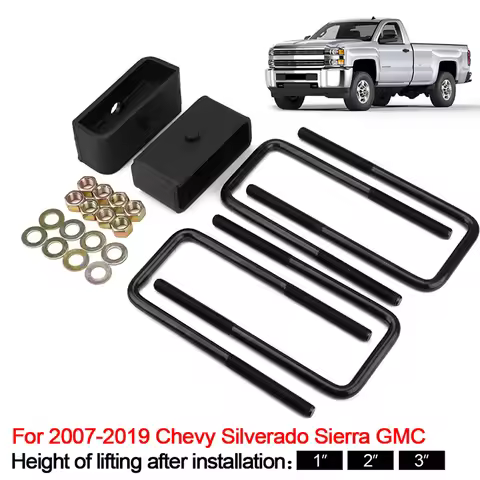 1/2/3" Rear Leveling lift kit for 2007-2019 Chevy Silverado Sierra GMC