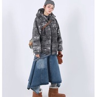 羊羔毛棉服女保暖連帽外套