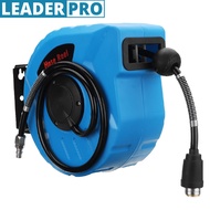 10M 1/4"  Wall Mount Retractable Auto Rewind Air 260PSI Compressor Hose Reel 33*16*28.5CM