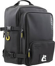 Since 1946 Malaga Travel Backpack 28 L Unisex Backpack Black/Yellow, Versatile and Functional 42 x 2