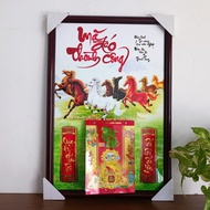 Lịch gỗ treo tường 2026 lịch tráng gương Mã Đáo Thành Công gắn bloc lịch năm mới