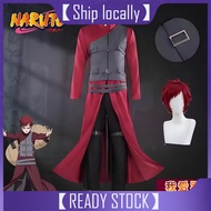 Gaara Fifth Kazekage Cosplay Complete SetRed Head Wig Sand Ninja Tattoo Kit Halloween Anime Carnival