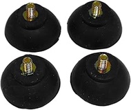 4X #8-32 1/4" Screw in 1" Rubber Suction Cups, 7/16" Tall, Made in USA Quality. JL Missouri Parts & 