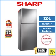 Sharp 280L / 320L / 380L /410L Inverter Refrigerator Energy Saving 2 Doors Fridge Peti Sejuk
