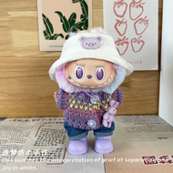 POPMART Labubu Coca-Cola Bé Gái Clothes Durable Vinyl Material Trendy Clothing Overalls in Stock Cot