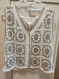 鉤針編織背心 M 碼