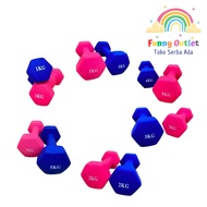 Funny Outlet - Neoprene Dumbell Weight Lifting 1 KG - 5 KG BARBEL Dumbell VINYL8
