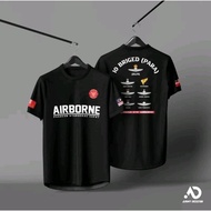 T SHIRT AIRBONE WINGS BLACK