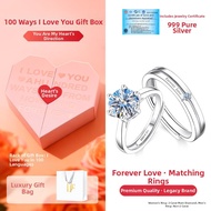 Wedding Engagement Ring 2ct Moissanite 999 Sterling Silver