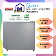 Midea 50L Mini Bar Refrigerator MDRD86FGG Mini Refrigerator Fridge Peti Sejuk Kecil Kecik Mini MS-50 MS-50V MS50