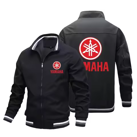 Yamaha Men's Clothing Motorcycle Jacket Casual Fashion Sportswear Biker Racer Jacket Yamaha Racing T