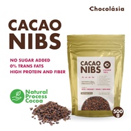 CHOCOLASIA โกโก้นิบส์ Cacao Nibs (Natural Process) ขนาด 500g. Superfood โกโก้นิบ คาเคานิบส์ คาเคานิบ โกโก้คีโต Cocoa Nib
