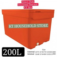 KT WARE 200L Heavy Duty Insulated Thermal Ice Box Hot &amp; Cold Insulated Box Tong Ais