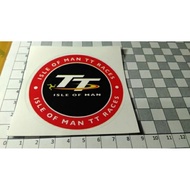 Iom tt isle of man round sticker