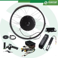 Ebike kit dinamo motor bldc 48v1000w sepeda listrik 36hole roda belakang
