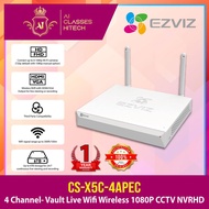 【In stock】 ☼Ezviz CS X5C 4APEC 4 Channel / CS X5C 8 APEC 8 Channel- Vault Live Wifi Wireless 1080P CCTV NVR with HDMI /